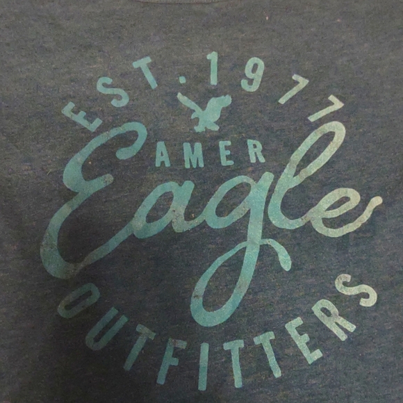 American eagle medium blue t-shirt - Picture 2 of 2